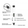 Zestaw długopisów 3D (6 sztuk) z filamentem