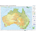 Plansza ścienna  Australia - mapa krajobrazowa 160X120 1:3500000