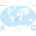 Plansza ścienna  Mapa konturowa świata 160X120 1:26000000