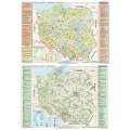 Plansza ścienna  DUO Mapa krajoznawcza Polski - historia i kultura - przyroda 160X120 1:650000