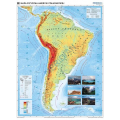 Plansza ścienna  Ameryka Południowa - mapa krajobrazowa