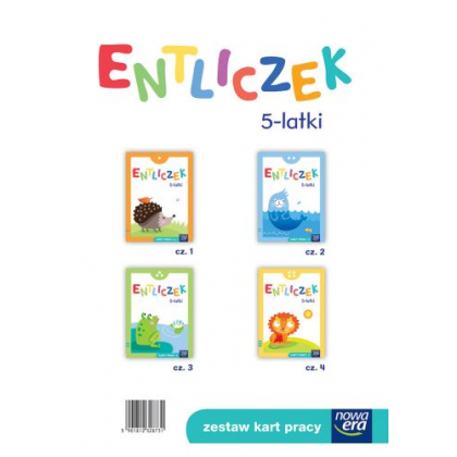 Podręcznik Nowa Era Entliczek, 5-latki - zestaw kart pracy