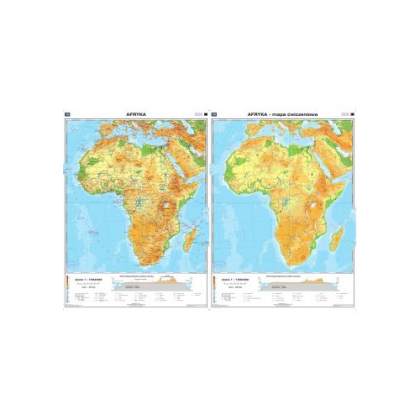 Mapa ścienna Nowa Era Afryka. Mapa ogólnogeograficzna/Mapa do ćwiczeń