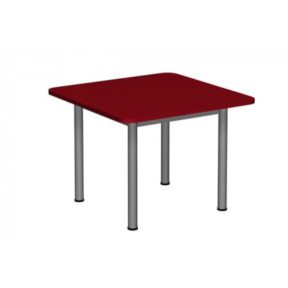 Stół Metalbit przedszkolny kwadratowy 700x700 mm, wys. 1, 2 lub 3, noga metalowa fi 60