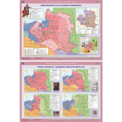 Mapa ścienna Nowa Era Rzeczpospolita w okresie rozbiorów/Próby naprawy i rozbiory Rzeczpospolitej