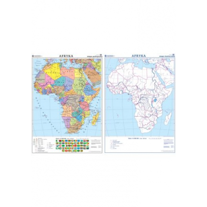 Mapa ścienna Nowa Era Afryka. Mapa polityczna/konturowa