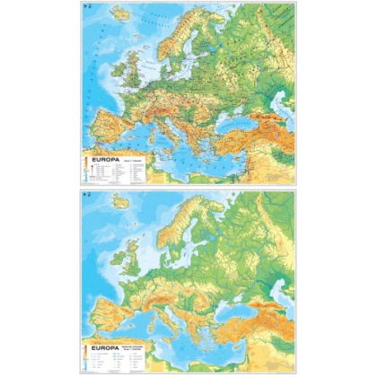 Mapa ścienna Nowa Era Europa. Mapa ogólnogeograficzna/Mapa do ćwiczeń (2013)
