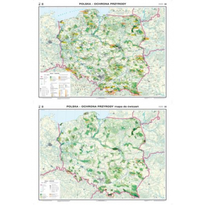 Mapa ścienna Nowa Era Polska. Ochrona przyrody/Mapa do ćwiczeń