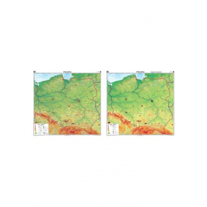 Mapa ścienna Nowa Era Polska. Mapa ogólnogeograficzna/Mapa do ćwiczeń (2014)