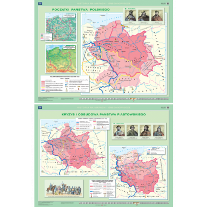 Mapa ścienna Nowa Era Początki państwa polskiego/Kryzys i odbudowa państwa piastowskiego