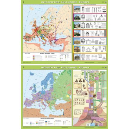 Mapa ścienna Nowa Era Dziedzictwo kulturowe Europy