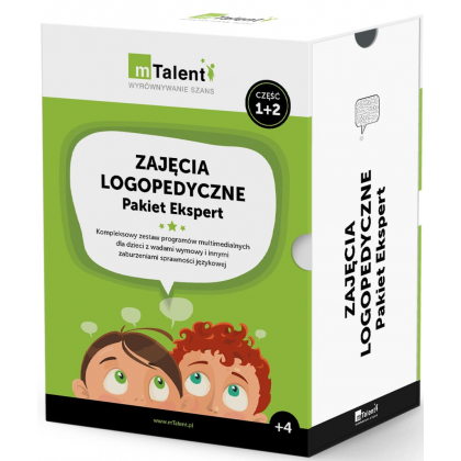 Pakiety edukacyjne mTalent Zajęcia logopedyczne – Pakiet Ekspert (cz. 1 i cz. 2)