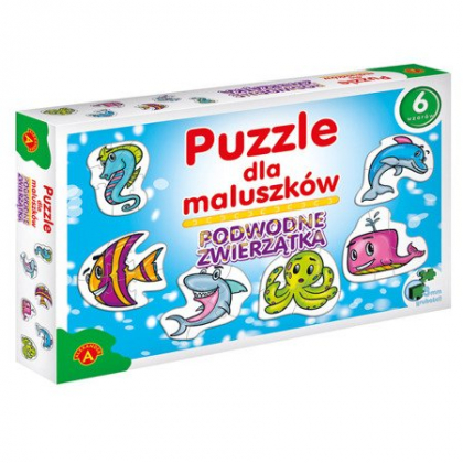 Puzzle Alexander DLA MALUSZKÓW - PODWODNE ZWIERZĘTA