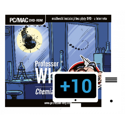 Oprogramowanie edukacyjne EduSense Dodatkowe 10 stanowisk do licencji szkolnej Professor Why™ Chemia
