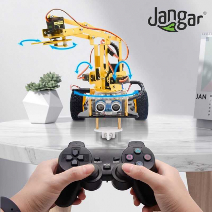 Robot interaktywny Jangar ATOROBOT: Mechaniczne ramię robota na podwoziu jezdnym