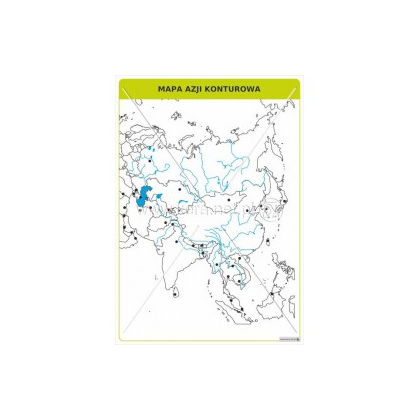 Plansza magnetyczna Kera Mapa Azji konturowa