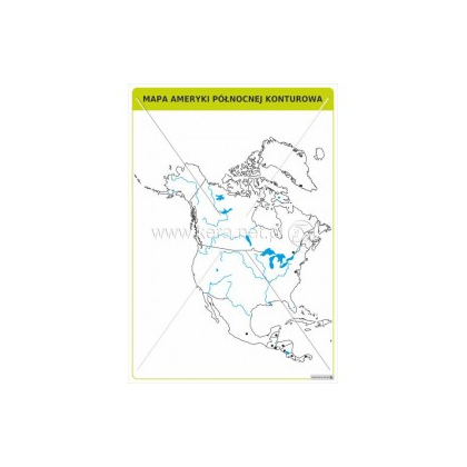 Plansza magnetyczna Kera Mapa Ameryki Północnej konturowa