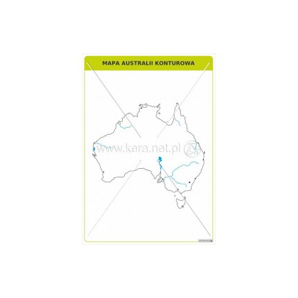 Plansza magnetyczna Kera Mapa Australii konturowa