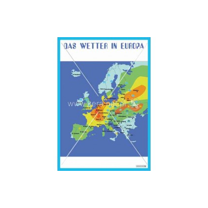 Plansza ścienna Kera das Wetter in Europa