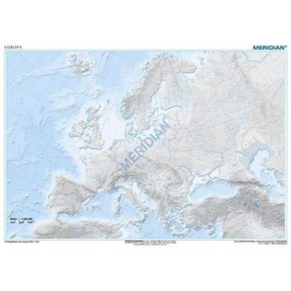 Plansza ścienna  Europa Hipsométrica - Ejercicios 160X120 1:4000000