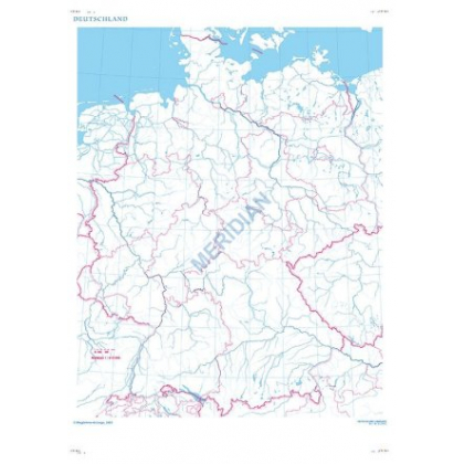 Plansza ścienna  Deutschland stumm 120X160 1:610000