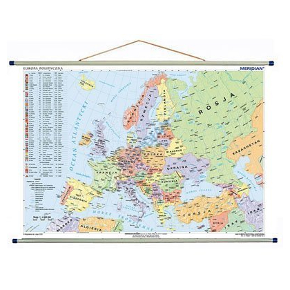 Mapa ścienna  Europa polityczna 100X70 (mały format)