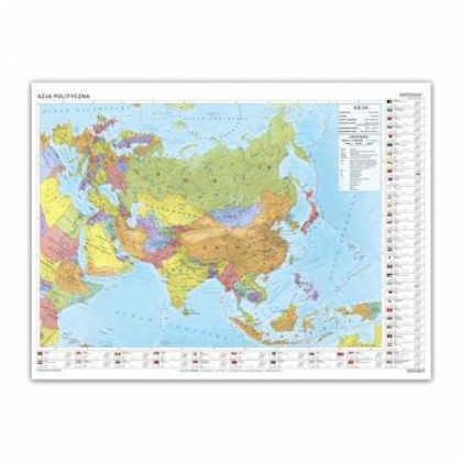 Mapa ścienna Jangar Azja - ścienna mapa polityczna