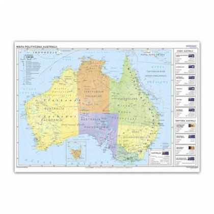Mapa ścienna Jangar Australia - polityczna