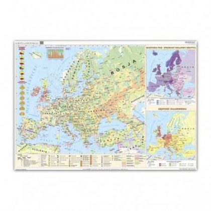Mapa ścienna Jangar gospodarcza Europy