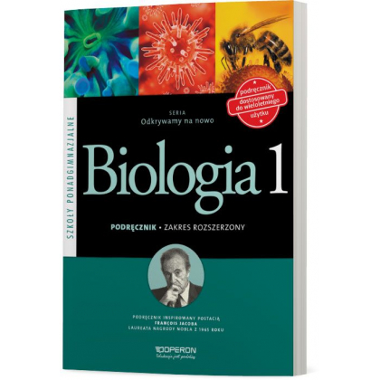 Podręcznik Operon Biologia 1. Zakres Rozszerzony. Odkrywamy na nowo. Podręcznik dostosowany do wieloletniego użytku. Szkoły ponadgimnazjalne