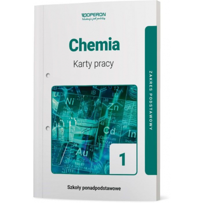 Podręcznik Operon Karty pracy ucznia. Chemia 1. Zakres podstawowy. Liceum i technikum Liceum i technikum,Szkoły Ponadpodstawowe