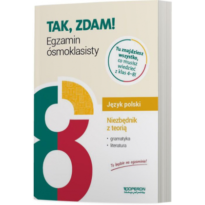 Podręcznik Operon Język polski. Niezbędnik z teorią. Egzamin ósmoklasisty 2022 Szkoła podstawowa