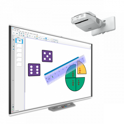 Tablica z projektorem SMART SB-M777 (półka interaktywna) + EPSON EB-685W&nbspSB-M777+EB-685W
