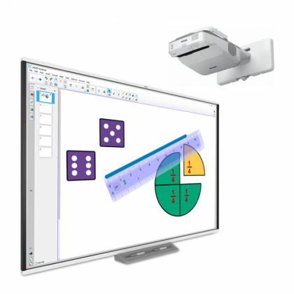 Tablica z projektorem SMART SB-M787V + EPSON EB-685W&nbspSB-M787V+EB-685W