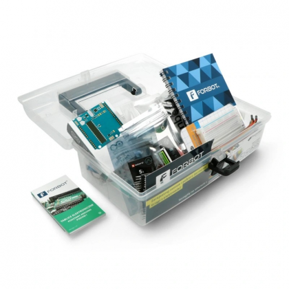 Zestaw edukacyjny FORBOT Mistrz Arduino (z mikrokontrolerem, płytką stykową, przewodami, czujnikami i akcesoriami + materiały edukacyjne)